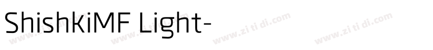 ShishkiMF Light字体转换